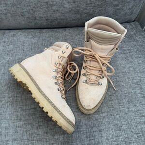 Diemme Monfumo Sued Ankle Boots In Light Pink Size 7 Women’s Made In Italy. Used